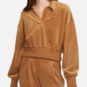 Nike Velour Cropped Pullover – Women’s